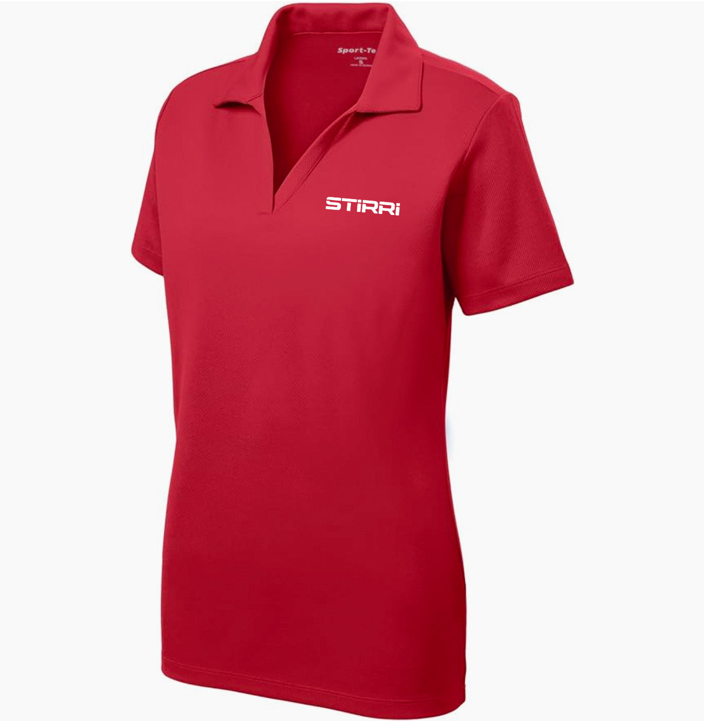 STIRRI performance polo shirt for her - short sleeve - red