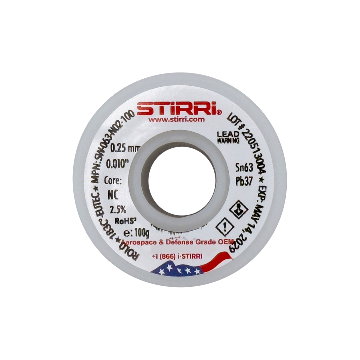 MT-063 - Sn63Pb37 mid-temp eutectic leaded solder wire NC-core ROL0