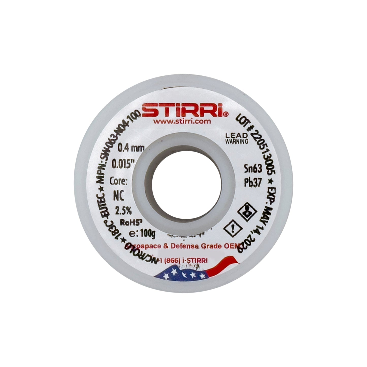 MT-063 - Sn63Pb37 mid-temp eutectic leaded solder wire NC-core ROL0