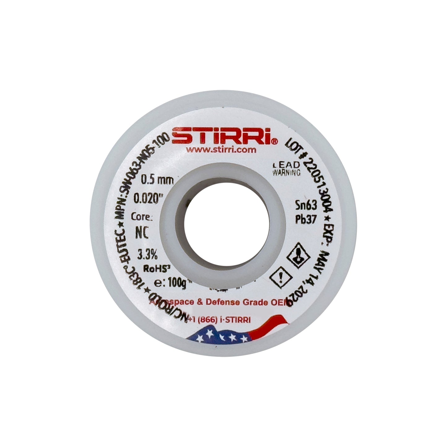 MT-063 - Sn63Pb37 mid-temp eutectic leaded solder wire NC-core ROL0