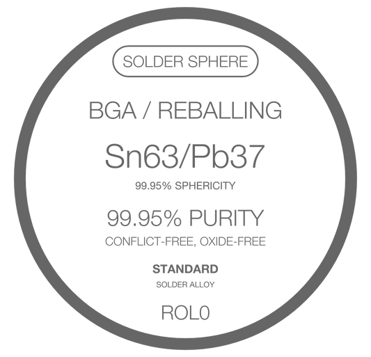 BGA Solder Spheres Sn63/Pb37 - MT solder balls 99.9% sphericity