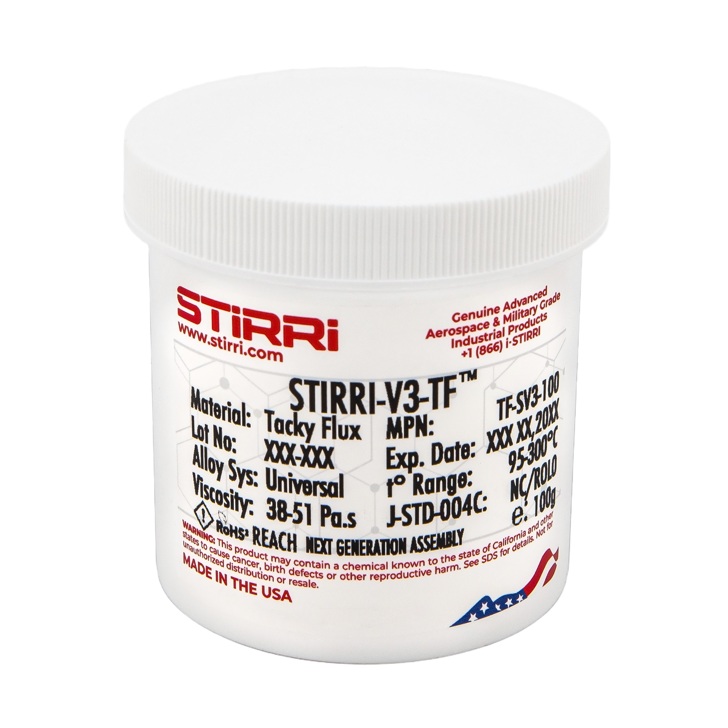 V3-TF universal no-clean rosin-based tacky paste flux (ROL0) Amber-Series