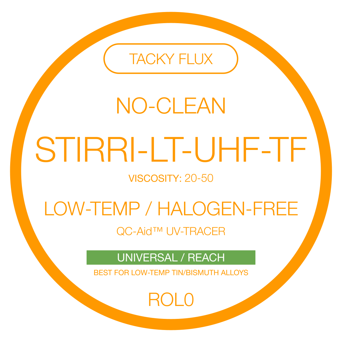 LT-HF-TF specialty no-clean halogen-free low-temp soldering tacky paste flux for low-temp alloys (ROL0)